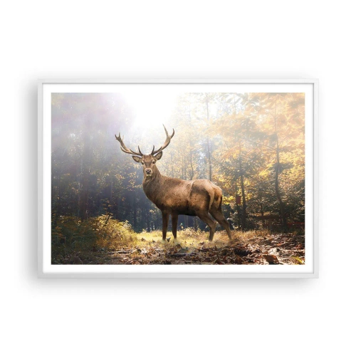 Poster in einem weißen Rahmen - In voller Majestät - 100x70 cm