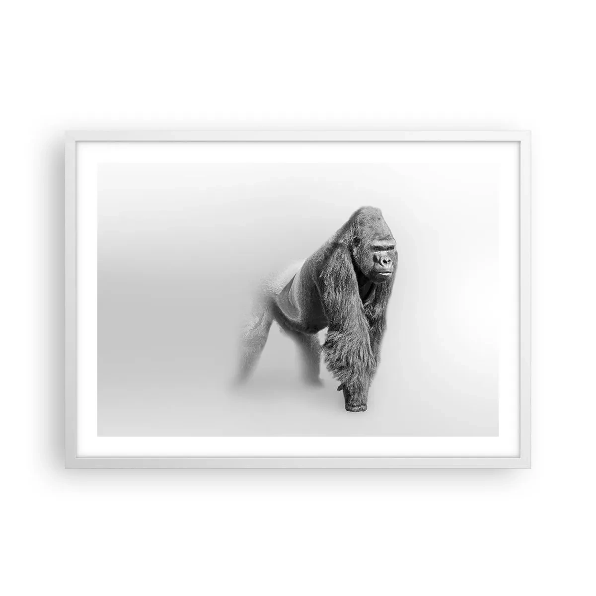 Poster in einem weißen Rahmen - Zuversichtlich in seiner Stärke - 70x50 cm