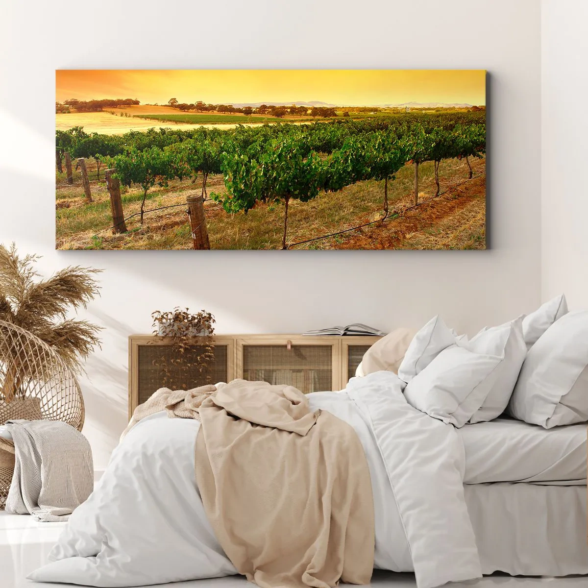 Bild auf Leinwand - Leinwandbild - Holen Sie sich einen Drink von der Sonne - 100x40 cm