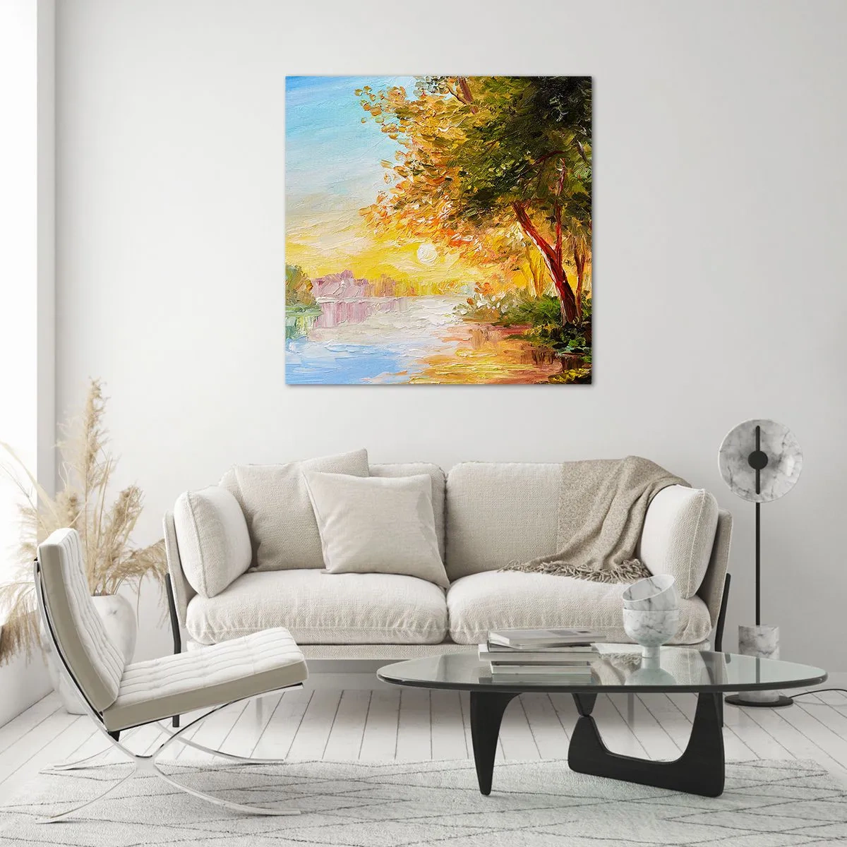 Glasbild - Bild auf glas - Et in Arcadia ego - 70x70 cm