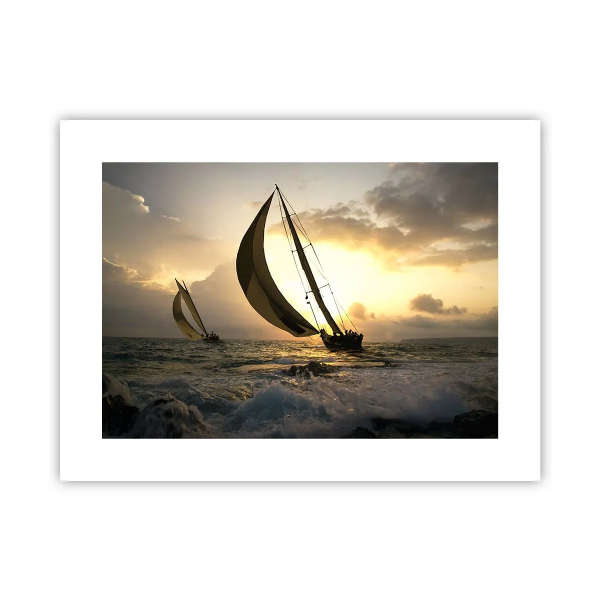 Poster - Mit dem Wind und gegen den Wind - 40x30 cm