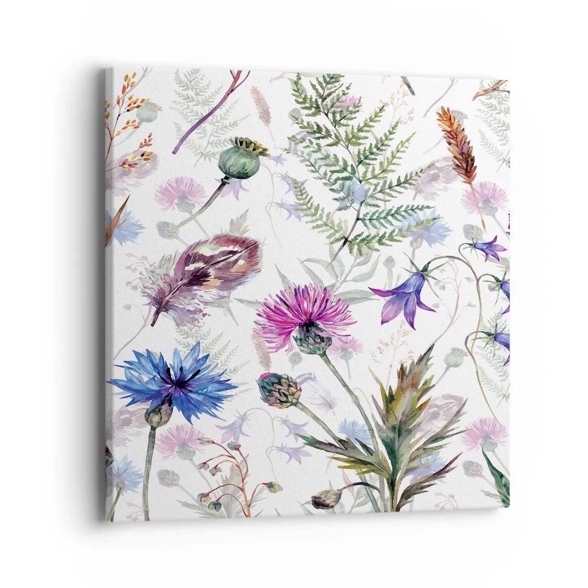Bild auf Leinwand - Leinwandbild - Polnisches Herbarium - 40x40 cm