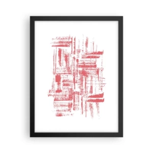 Poster in einem schwarzem Rahmen - Die rote Stadt - 30x40 cm