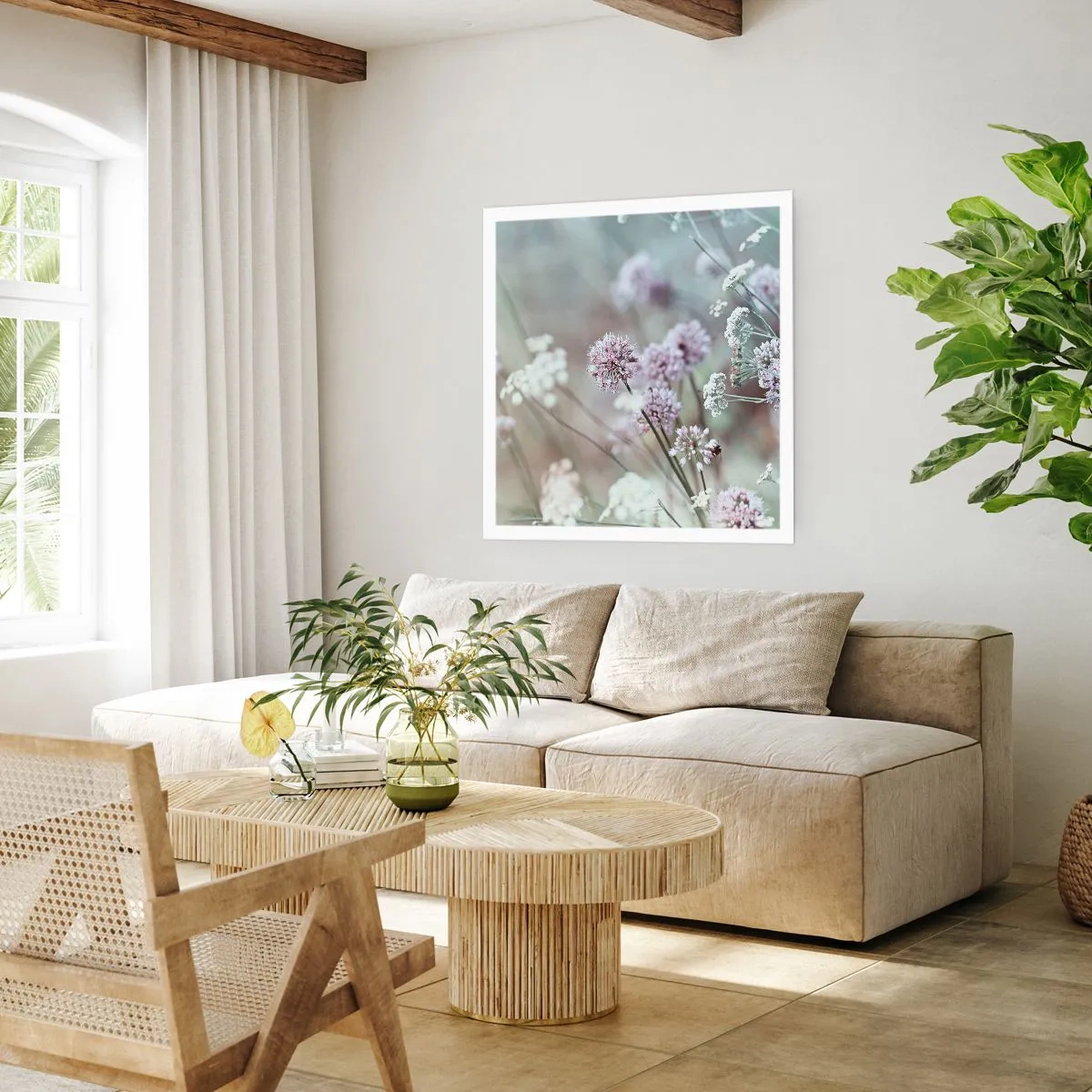 Poster - Süße filigrane Kräuter - 50x50 cm