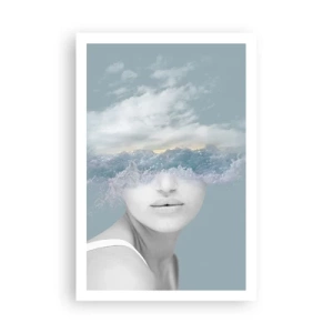 Poster - Mit dem Kopf in den Wolken - 61x91 cm