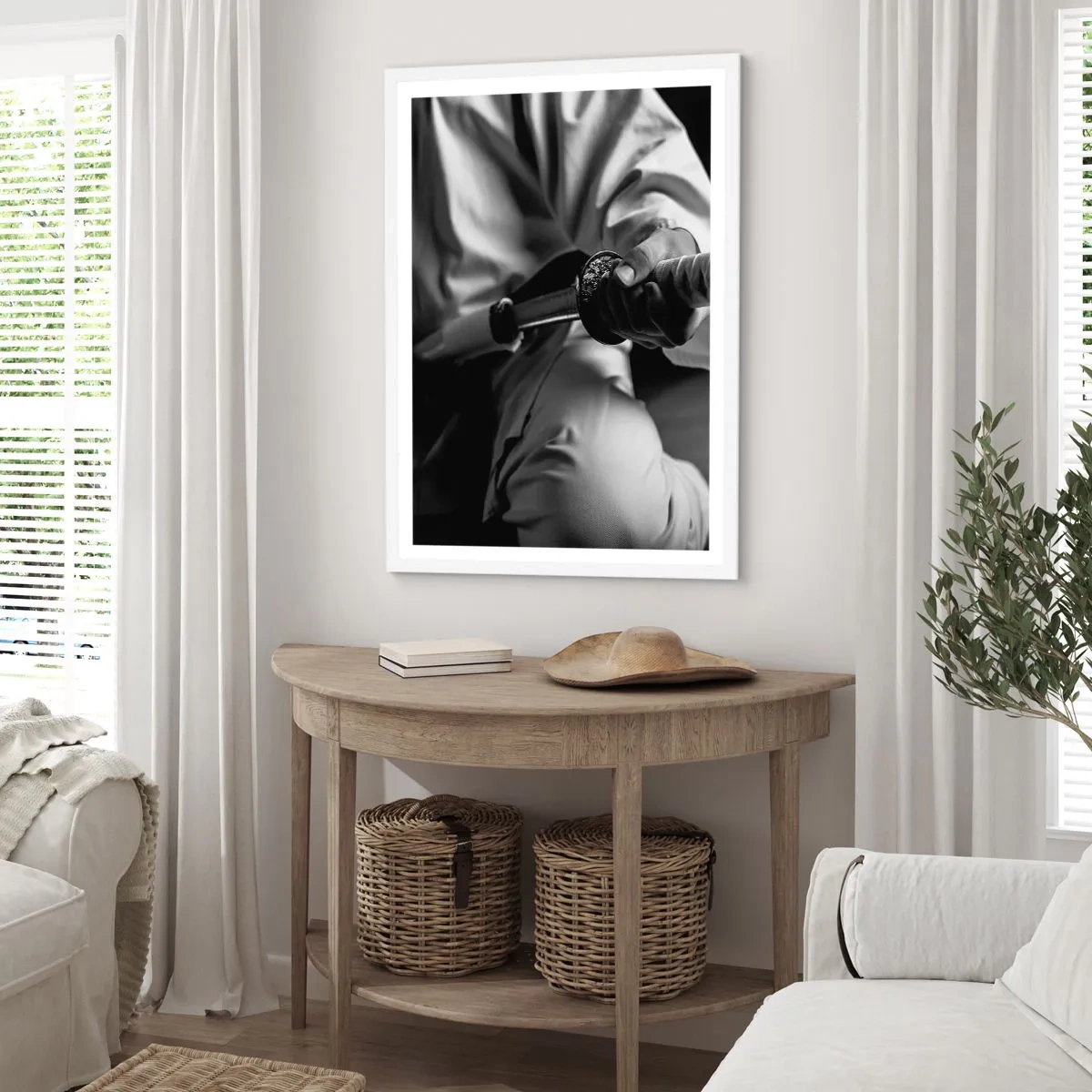 Poster in einem weißen Rahmen - Kriegerseele - 30x40 cm