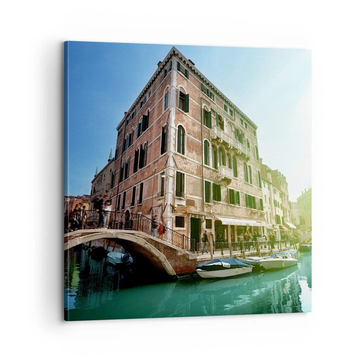 Bild auf Leinwand - Leinwandbild - Venedig - Amore Mio - 60x60 cm