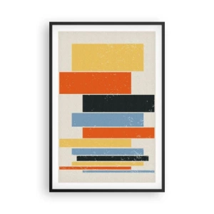 Poster in einem schwarzem Rahmen - Musiknotation - 61x91 cm