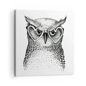 Bild auf Leinwand - Leinwandbild - Klug und mit Liebe - 60x60 cm