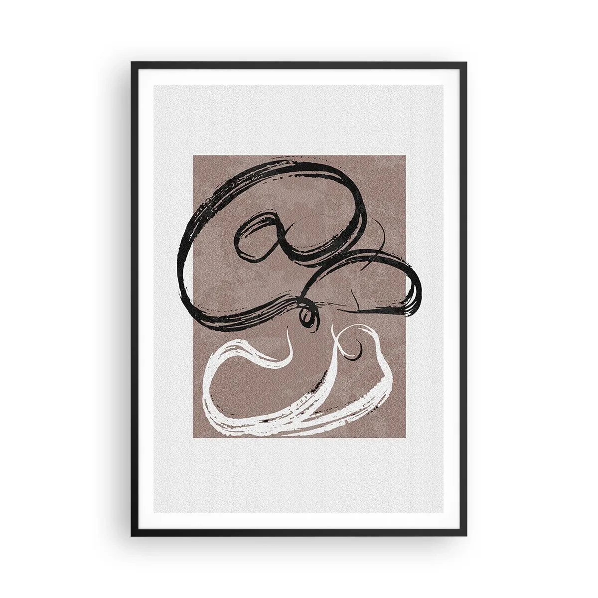 Poster in einem schwarzem Rahmen - Komposition – die Suche nach Fülle - 70x100 cm