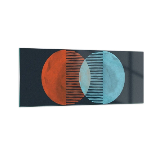 Glasbild - Bild auf glas - Astronomische Fantasie - 100x40 cm