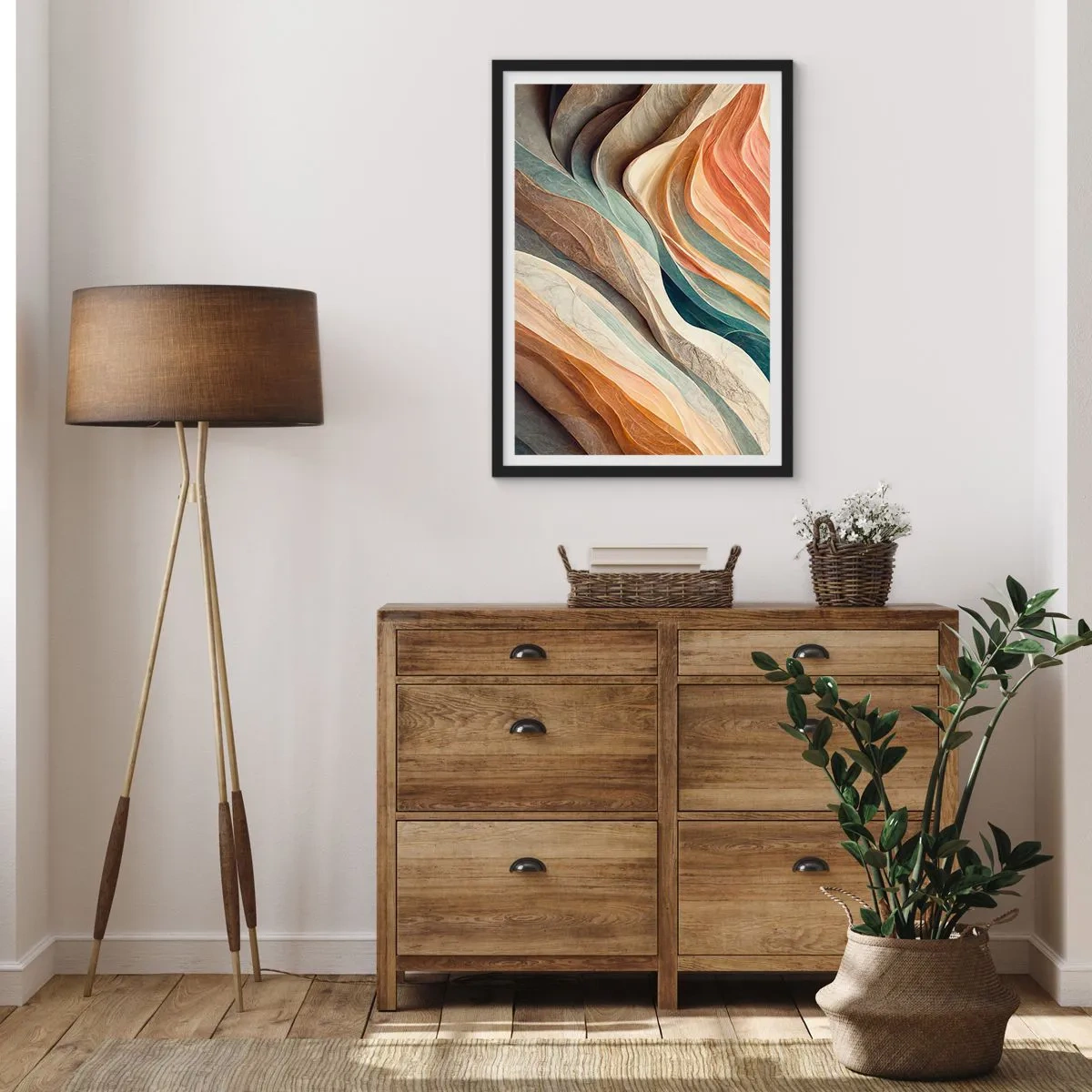 Poster in einem schwarzem Rahmen - Moment vor der Veränderung - 40x50 cm