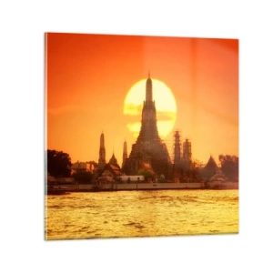 Glasbild - Bild auf glas - Der Sonne entgegen, immer der Sonne entgegen - 30x30 cm