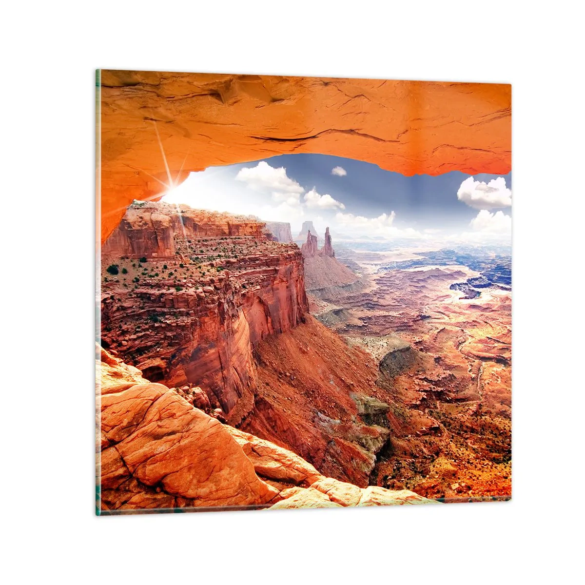 Glasbild - Bild auf glas - Von der Natur selbst geschnitzt - 60x60 cm