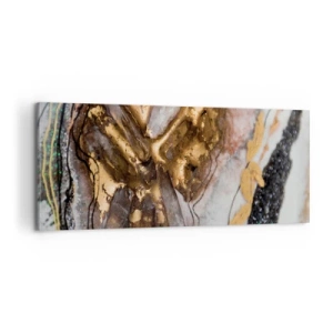 Bild auf Leinwand - Leinwandbild - Das Element der Erde - 100x40 cm