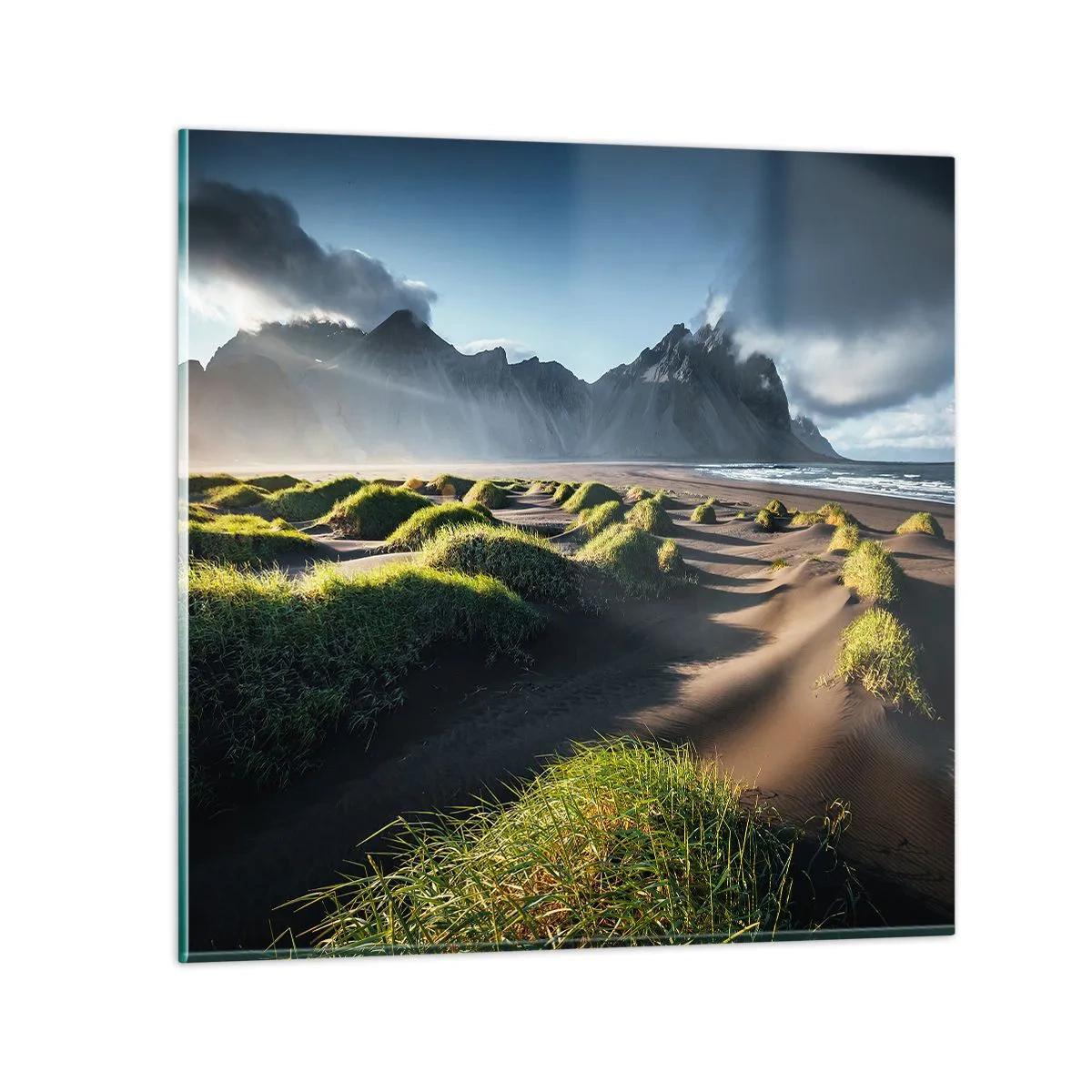 Glasbild - Bild auf glas - Harmonie der Elemente - 50x50 cm