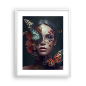Poster in einem weißen Rahmen - Wunderbare Metamorphose - 40x50 cm