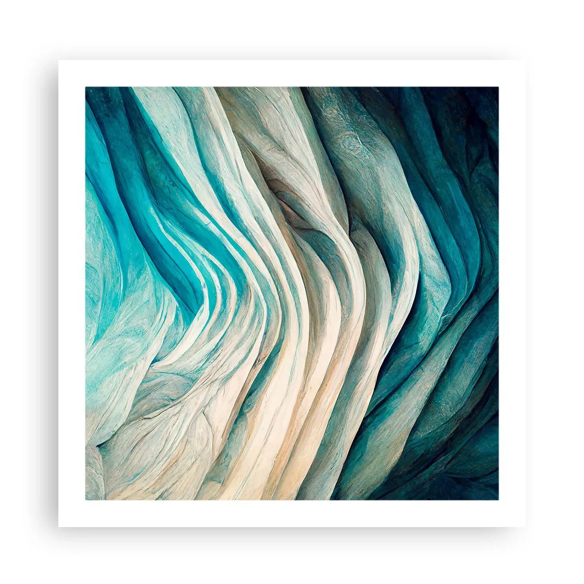 Poster - Blaue Unersättlichkeit - 60x60 cm