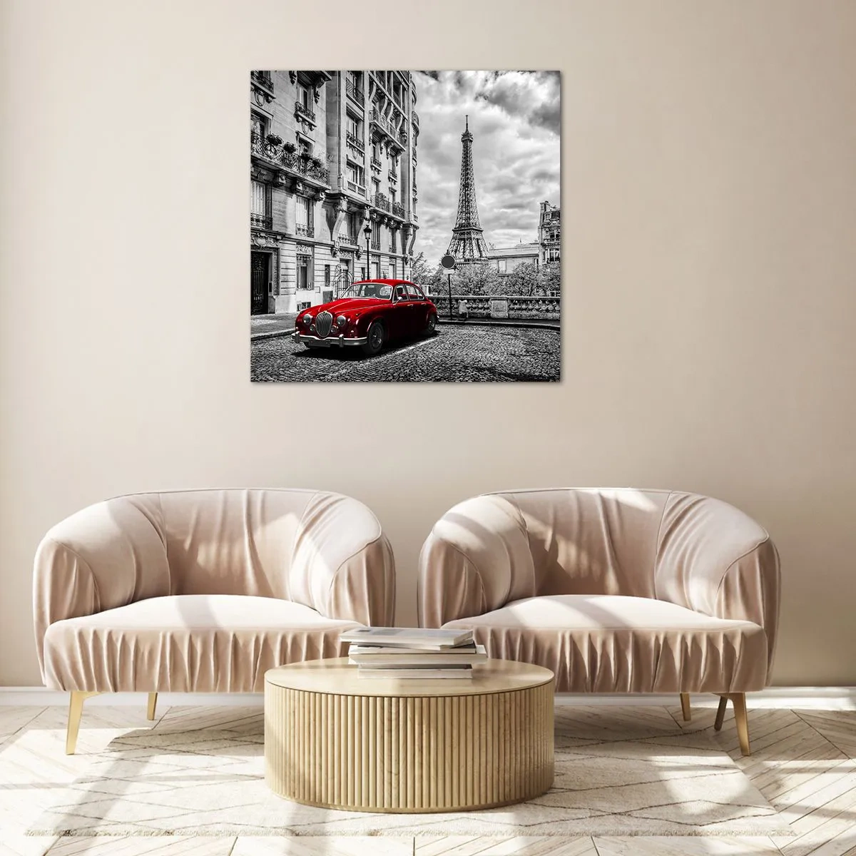 Glasbild - Bild auf glas - Raubtier in der Stadt - 40x40 cm