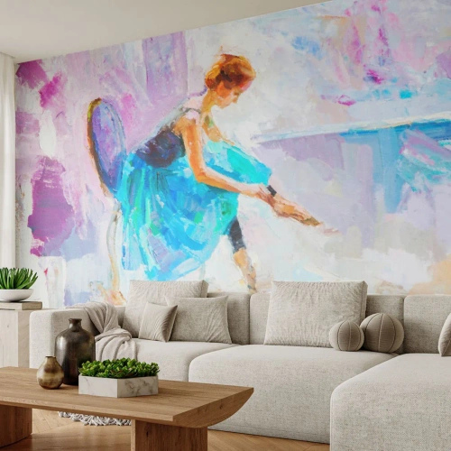 Fototapete Premium Sand - Unbeschreibliche Anmut, subtiler Charme - Ballerina, Tanzen, Ballett - 250x175 cm