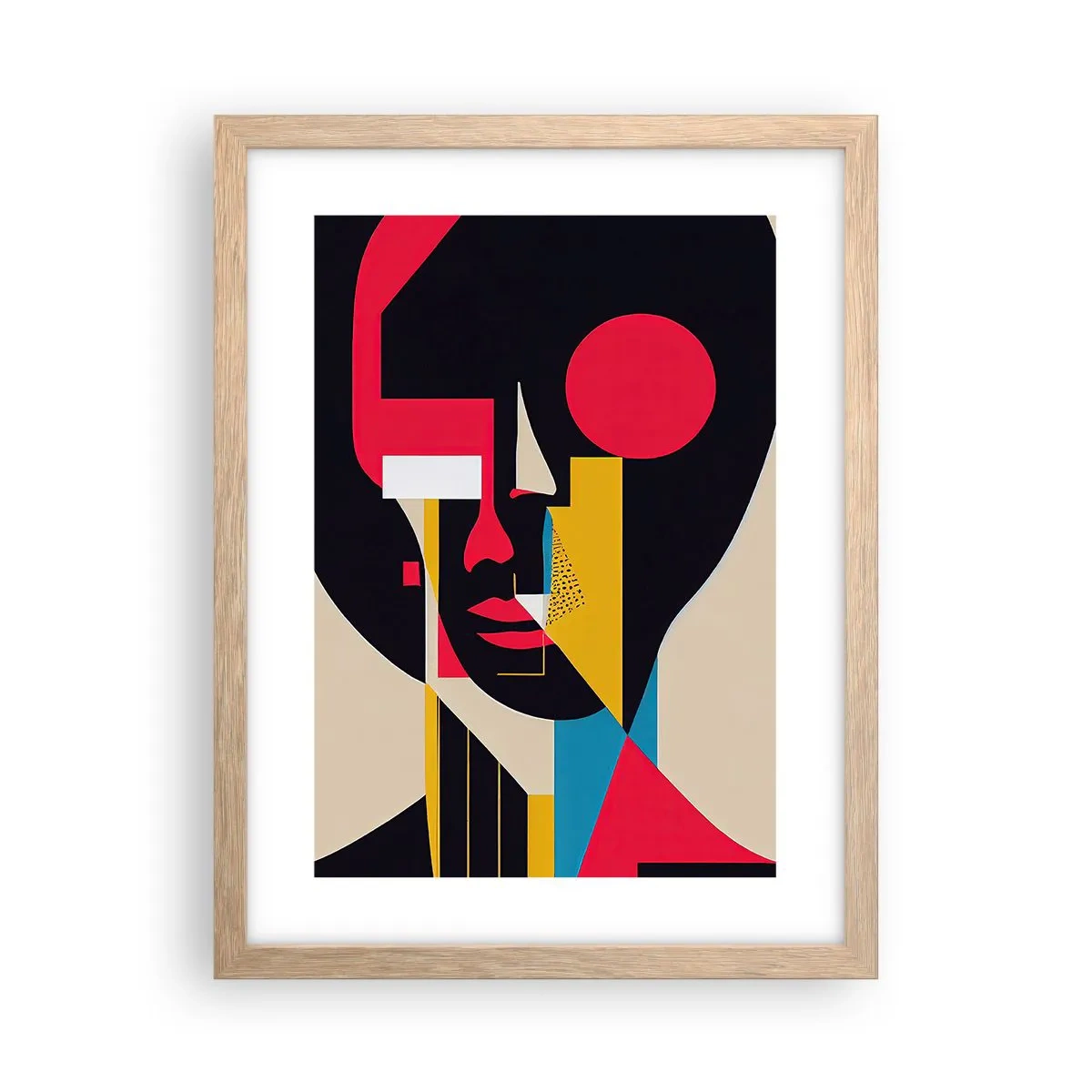 Poster in einem Rahmen aus heller Eiche - Ihre innere Welt - 30x40 cm