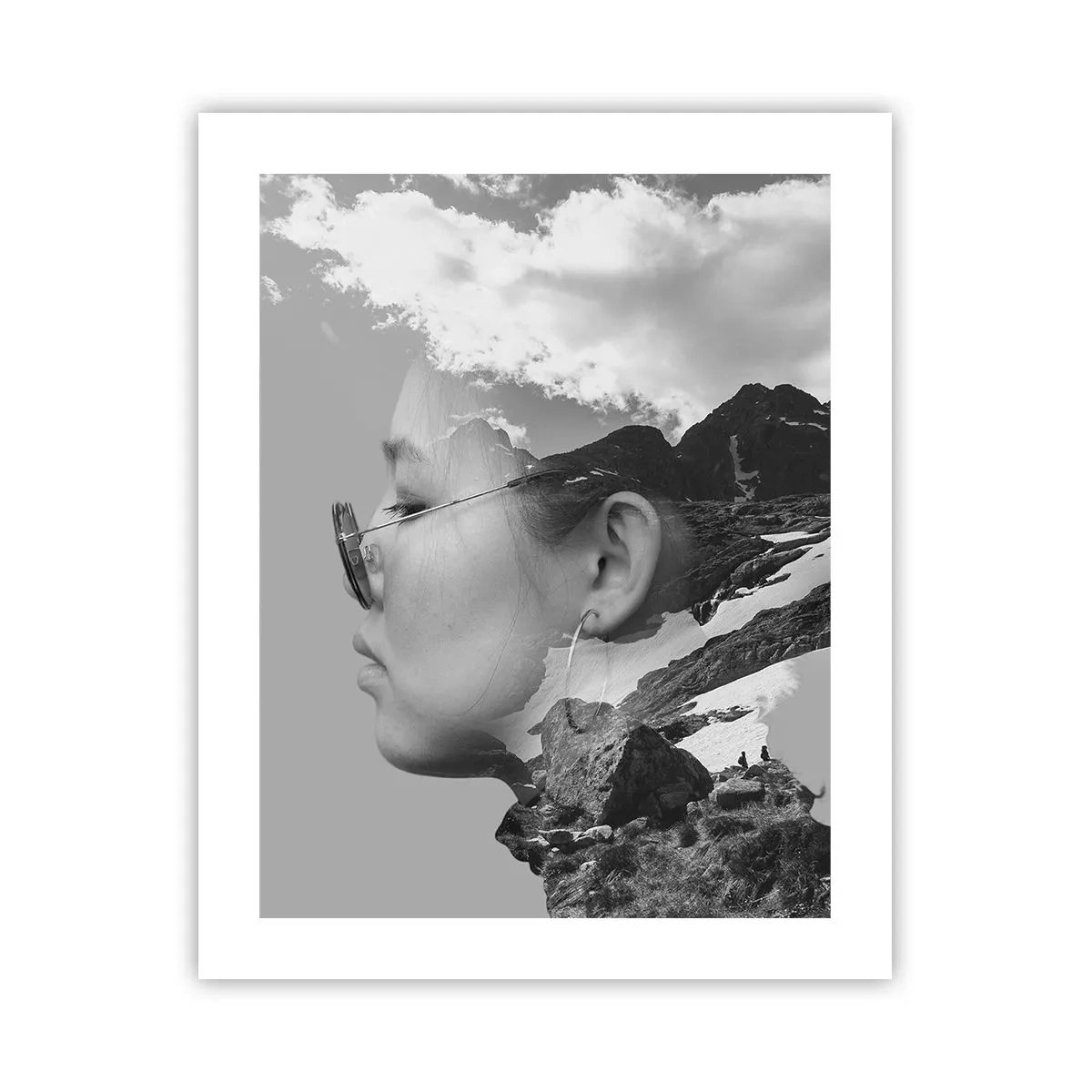 Poster - Top und bewölktes Porträt - 40x50 cm