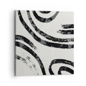 Bild auf Leinwand - Leinwandbild - Bei Hälfte angehalten - 70x70 cm