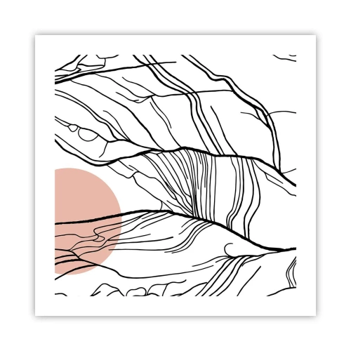 Poster - In einem Netz aus Zweigen - 50x50 cm