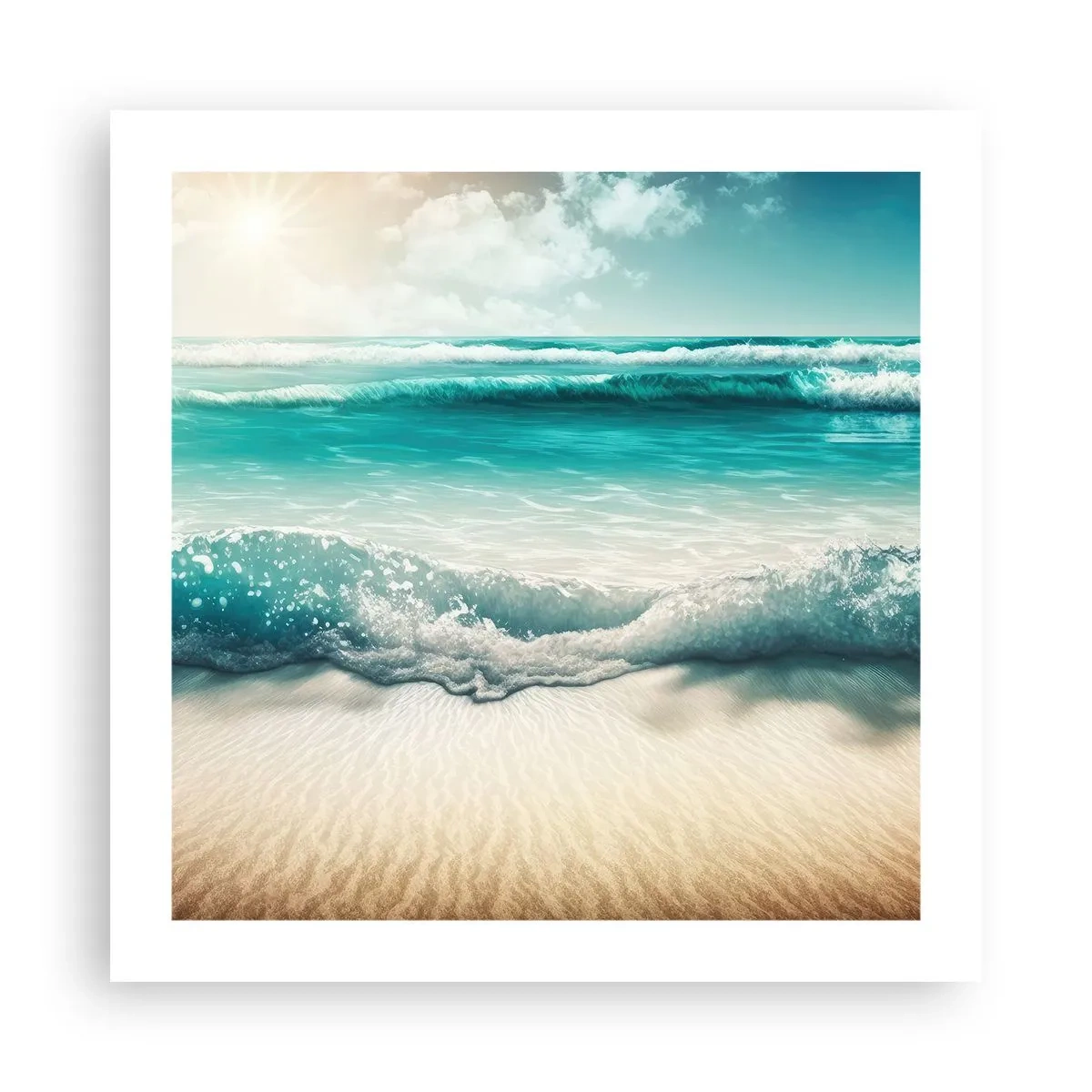 Poster - Frieden des Ozeans - 50x50 cm