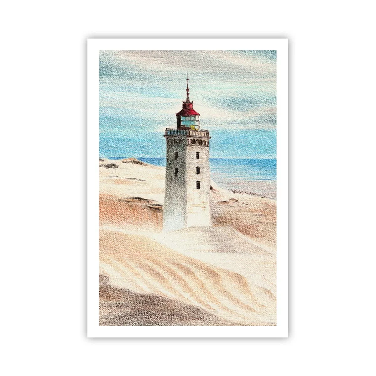 Poster - Immer aufs Meer starrend - 61x91 cm