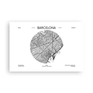 Poster - Anatomie von Barcelona - 91x61 cm