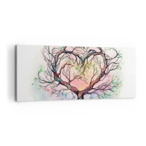 Bild auf Leinwand - Leinwandbild - Gemeinsam gegen die Stürme - 100x40 cm