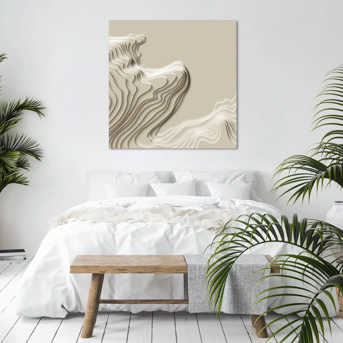Bild auf Leinwand - Leinwandbild - Topographie der Kunst - 70x70 cm