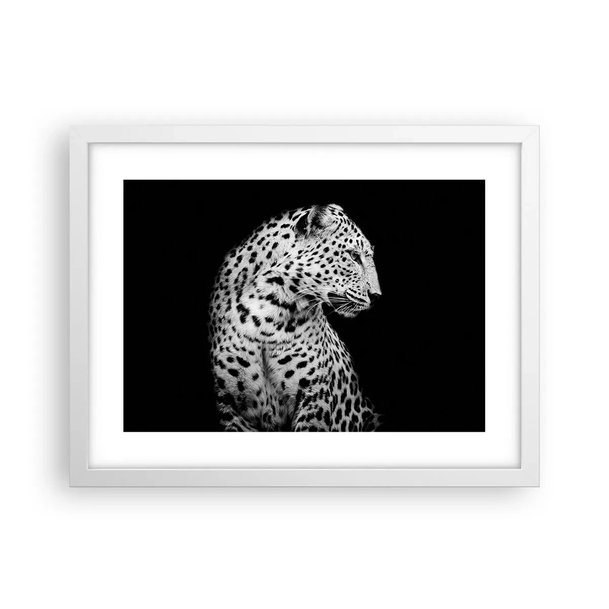 Poster in einem weißen Rahmen - Rechtes Profil perfekt! - 40x30 cm