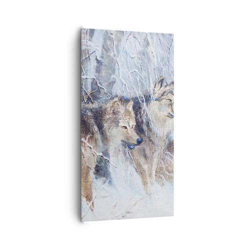 Bild auf Leinwand - Leinwandbild - Beachtung! Hier kommt ... - 65x120 cm