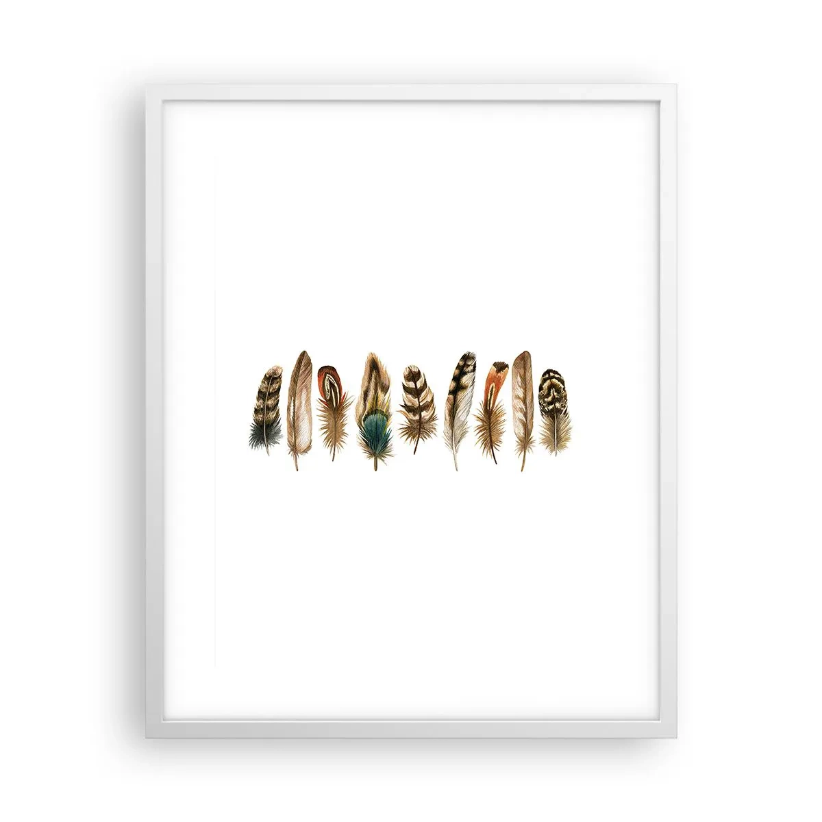 Poster in einem weißen Rahmen - Eine federleichte Variante - 40x50 cm