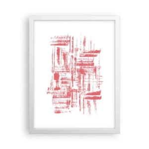 Poster in einem weißen Rahmen - Die rote Stadt - 30x40 cm