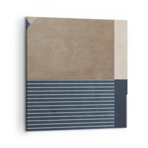 Bild auf Leinwand - Leinwandbild - Komposition aus Einfachheit und Rundheit - 60x60 cm