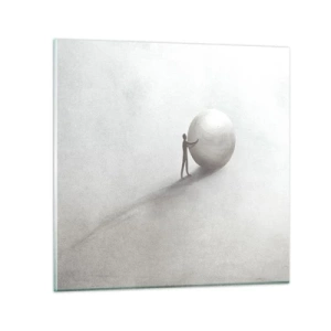 Glasbild - Bild auf glas - Das Spiel des Lebens - 70x70 cm