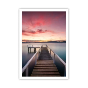 Poster - Die sanfte Flamme des Abends - 70x100 cm