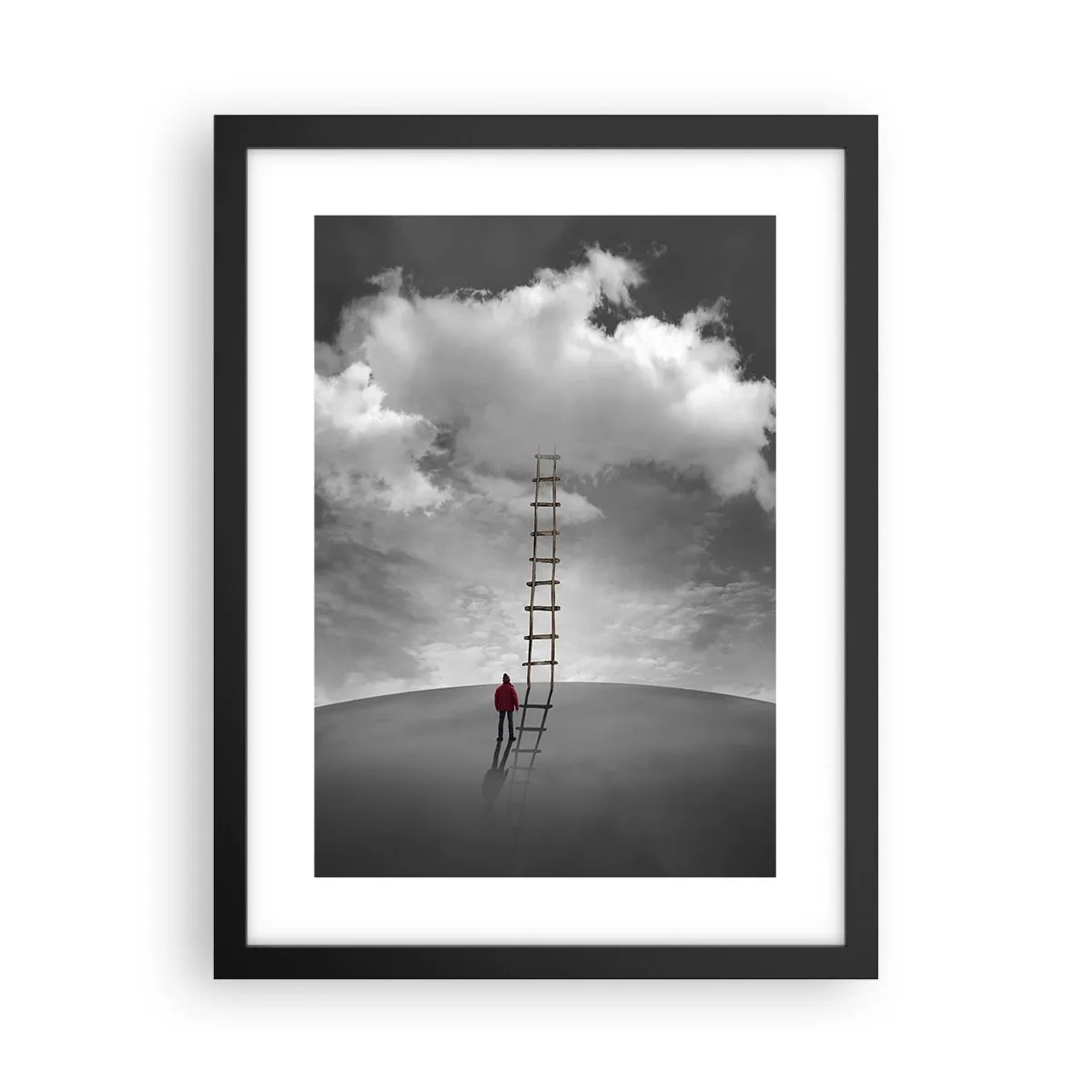 Poster in einem schwarzem Rahmen - Alles ist möglich - 30x40 cm