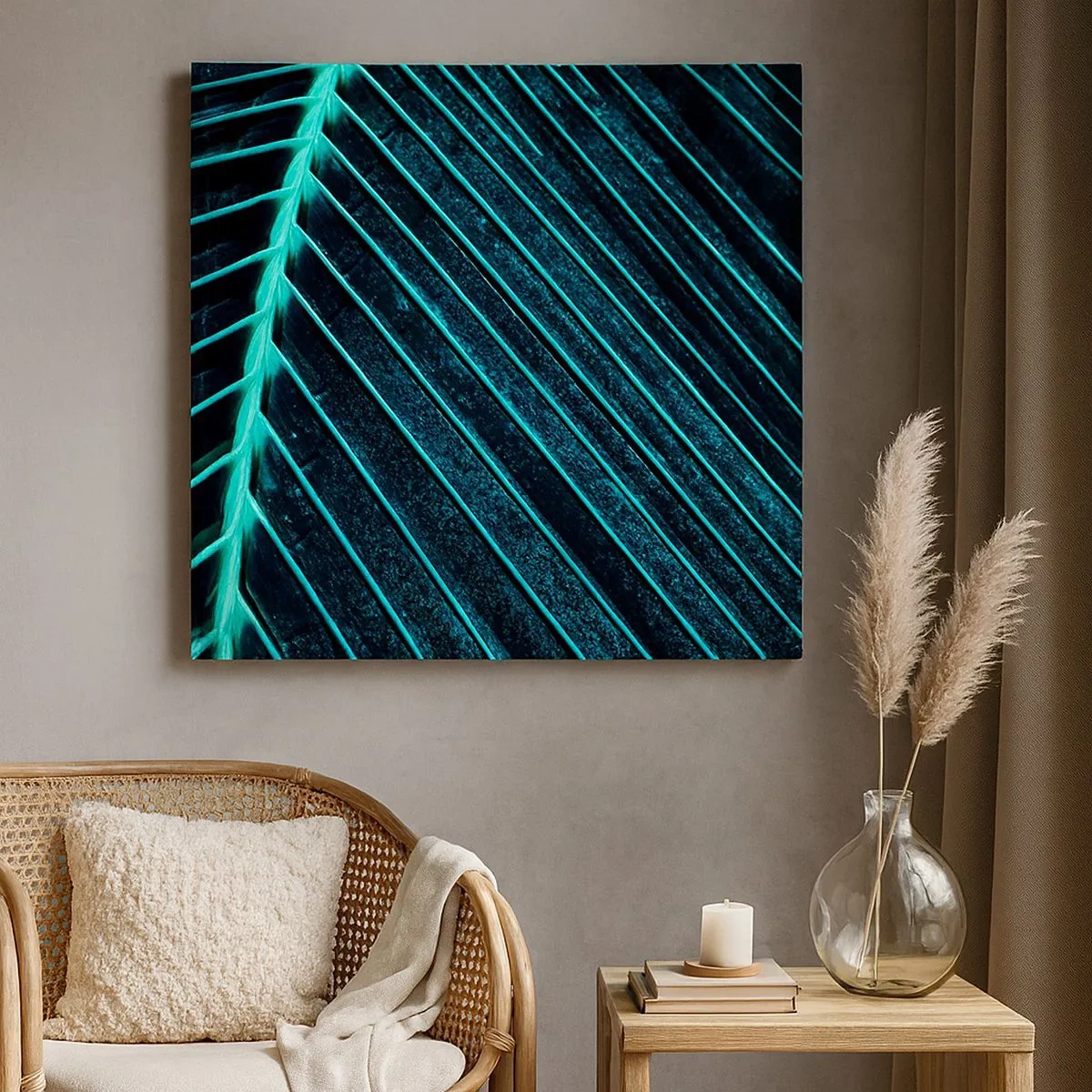 Bild auf Leinwand - Leinwandbild - Grüne Textur - 30x30 cm