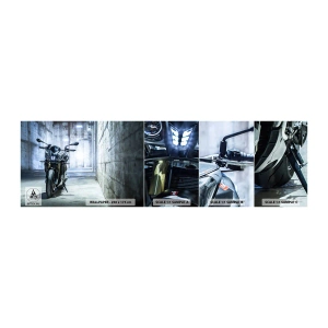 Fototapeten Muster Selbstklebend Deluxe Sticker - Bevor der Motor brummt - Automobil, Motorrad, Sport - 100x30 cm