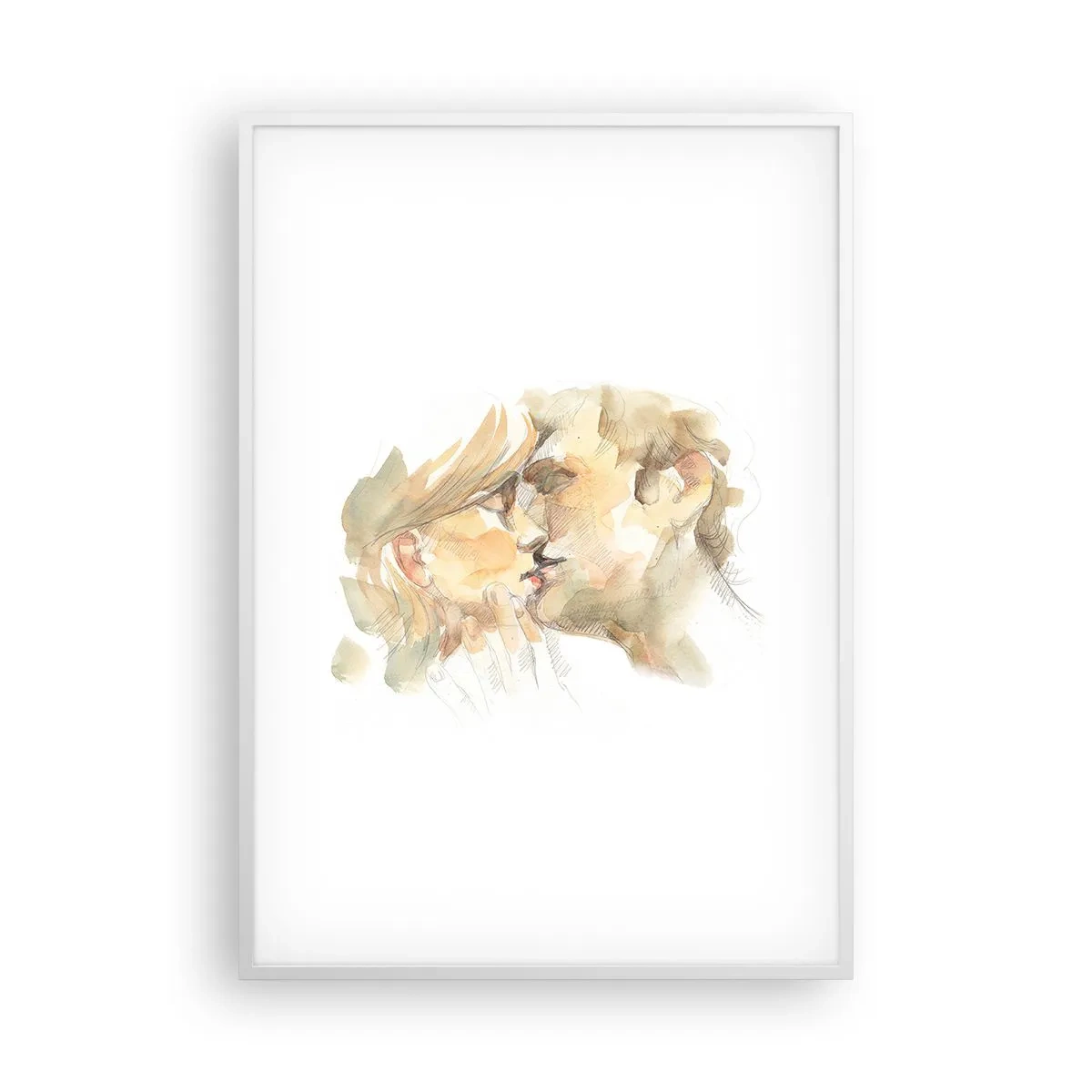 Poster in einem weißen Rahmen - Hälfte gefunden? - 70x100 cm