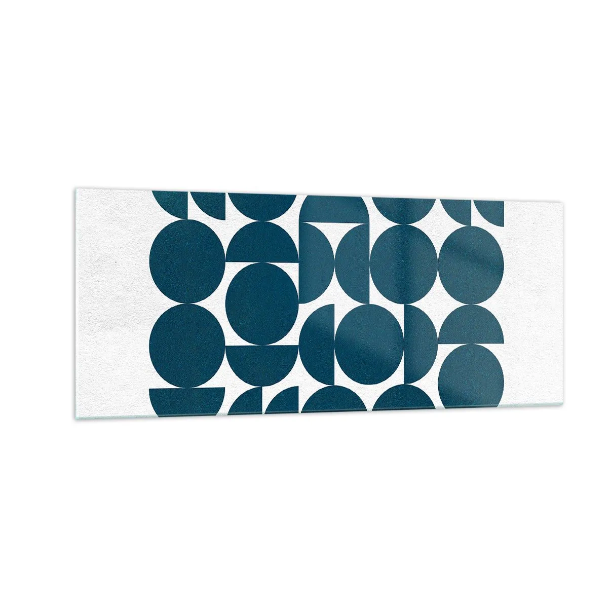 Glasbild - Bild auf glas - Kreise und Halbkreise - 100x40 cm