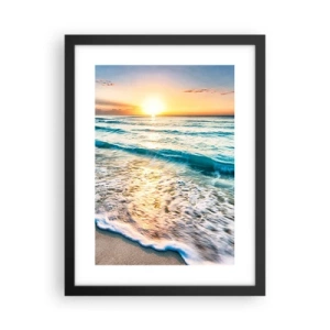 Poster in einem schwarzem Rahmen - Ein Blick lohnt sich - 30x40 cm