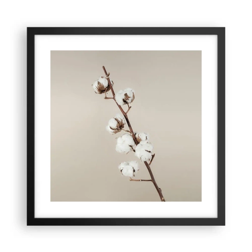 Poster in einem schwarzem Rahmen - An der Quelle der Weichheit - 40x40 cm