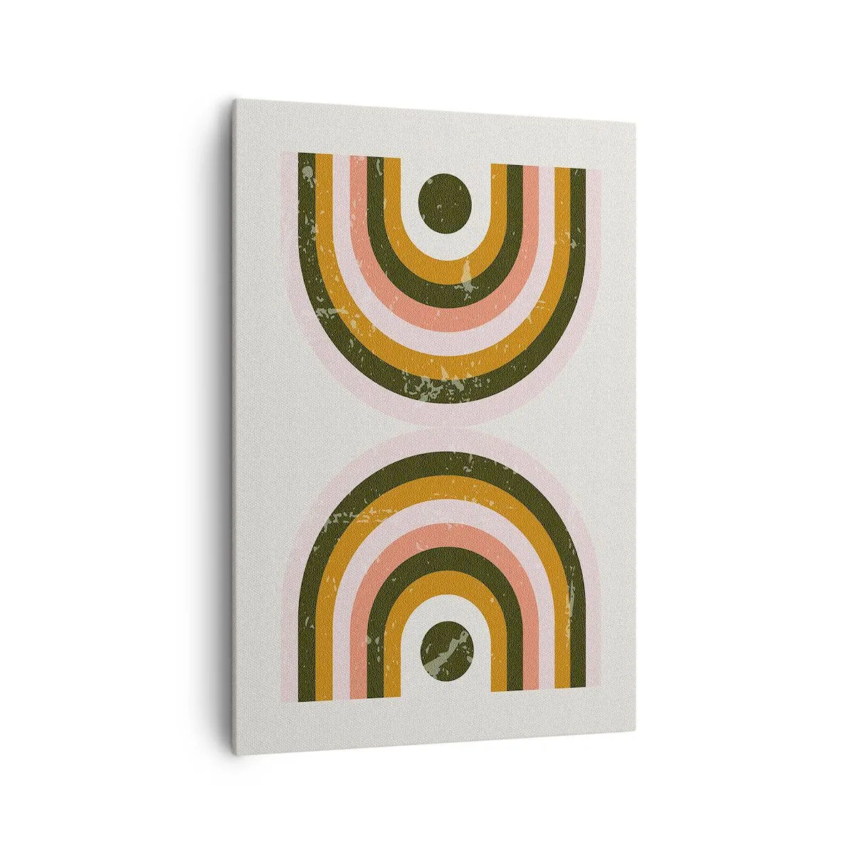 Bild auf Leinwand - Leinwandbild - Zwillingsabstraktion - 70x100 cm