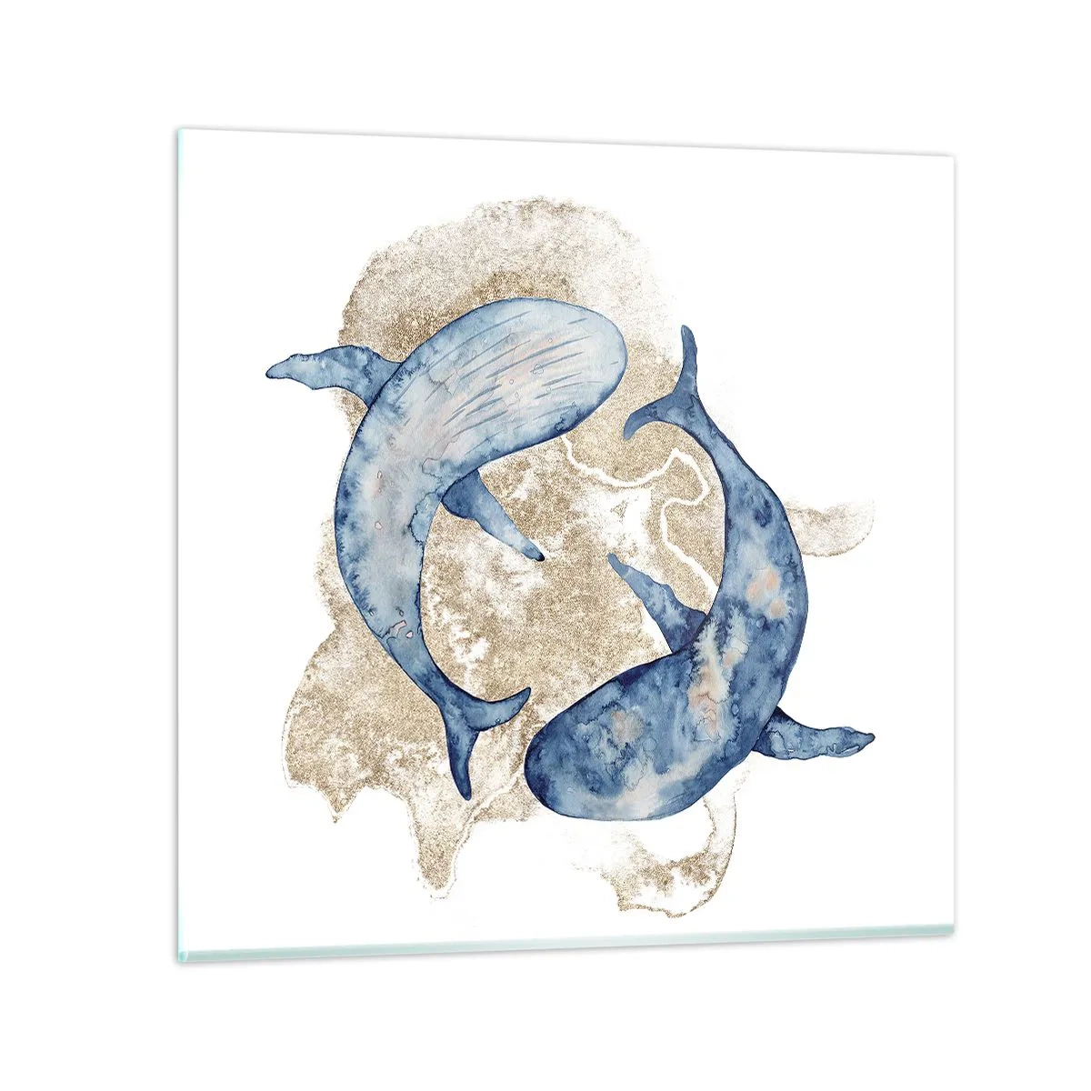 Glasbild - Bild auf glas - Freundschaft oder Liebe? - 60x60 cm