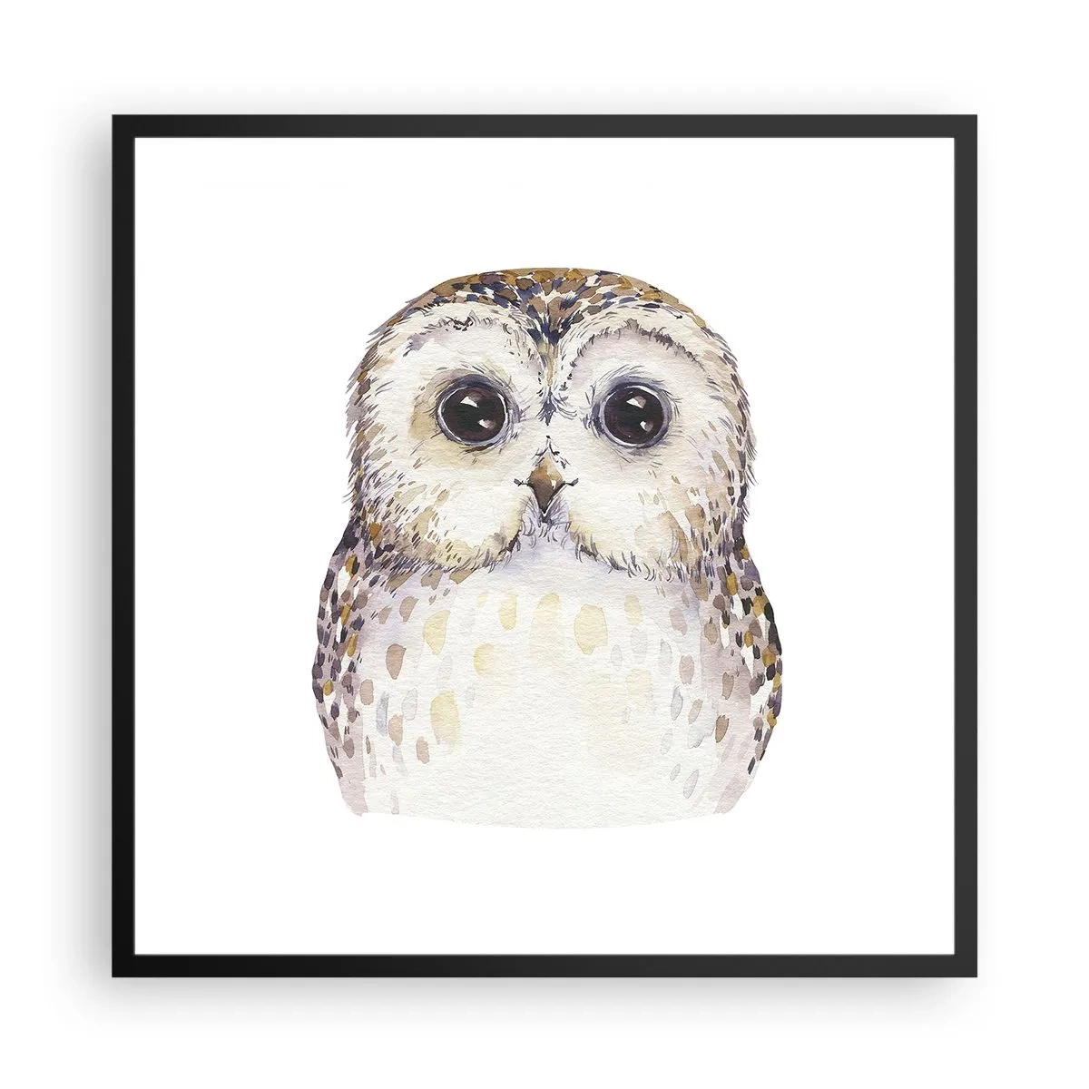 Poster in einem schwarzem Rahmen - Schau mir in die Augen - 60x60 cm